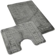 Kvalitex Bathroom and toilet mat 60 × 100, 50 × 60 cm frame grey - Bath Mat