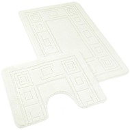 Kvalitex Bathroom and toilet mat 60 × 100, 50 × 60 cm ornament cream - Bath Mat