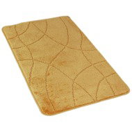 Kvalitex Bathroom rug 60 × 100 cm labyrinth gold - Bath Mat