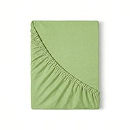 Kvalitex Jersey sheet with lycra 220 × 200 cm, light green - Bedsheet