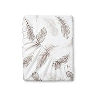 Kvalitex Cotton Fitted Sheet 100 × 200cm, Shelby, White - Bedsheet