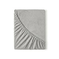 Kvalitex Flannel stretch sheet 180 × 200 cm, light grey - Bedsheet