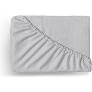 Kvalitex Flannel stretch sheet 100 × 200 cm, light grey - Bedsheet