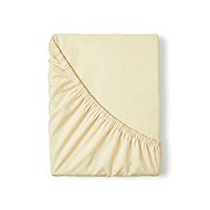 Kvalitex Satin sheet with elastic 80 × 200 cm off-white - Bedsheet