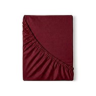 Kvalitex Satin sheet with rubber burgundy - Bedsheet