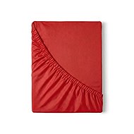 Kvalitex Satin sheet with elastic 140 × 200 cm red - Bedsheet