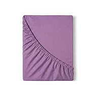 Kvalitex Satin sheet with elastic 140 × 200 cm purple - Bedsheet