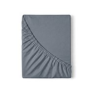 Kvalitex Satin sheet with elastic 180 × 200 cm dark grey - Bedsheet