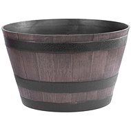 STREND PRO Decorative flowerpot, wood effect, grey - Flower Pot