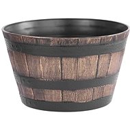 STREND PRO Decorative flowerpot, wood effect, gold - Flower Pot