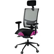Therapia iNET 6680 L gray / purple - Office Chair
