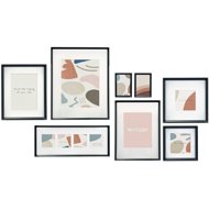 Giftdecor Wall photo frames Mural, 8 frames of different sizes, black - Photo Frame