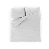 Kvalitex with stripe 140 × 200, 70 × 90 cm white - Bed Linen