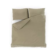 Kvalitex with stripe Cappuccino 200 × 200 2 × 70 × 90 - Bed Linen