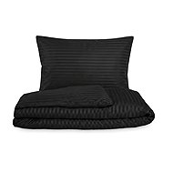 Qualitex with stripe black 200 × 200 2 × 70 × 90 - Bed Linen