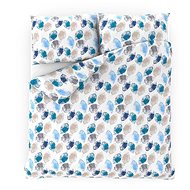 Kvalitex Listy modré 140 × 200, 70 × 90 cm - Bed Linen