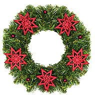 LAALU Wreath red star 30 cm - Wreath