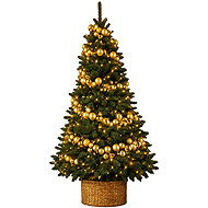 LAALU Decorated Tree, 150cm, ROYAL GOLD II - Christmas Tree