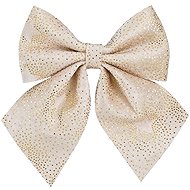 LAALU Cream Bow with Gold Pattern 20 × 23cm - Ribbon Bow