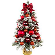 LAALU Decorated tree red christmas 60 cm with led light - Christmas Tree