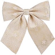 LAALU Cream Bow with Gold Pattern 28 × 34cm - Ribbon Bow