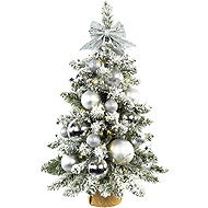 LAALU Decorated tree silver christmas 60 cm with led light - Christmas Tree