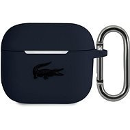 Lacoste Liquid Silicone Glossy Printing Logo Case for Apple Airpods 3 Navy - Headphone Case