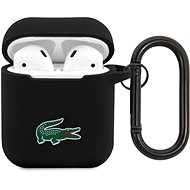 Lacoste Liquid Silicone Croc Logo Case for AirPods 1/2 Black - Headphone Case