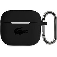 Lacoste Liquid Silicone Glossy Printing Logo Cover für Apple Airpods 3 Black - Kopfhörer-Hülle
