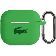 Lacoste Liquid Silicone Glossy Printing Logo puzdro pre Apple Airpods 3 Green - Puzdro na slúchadlá