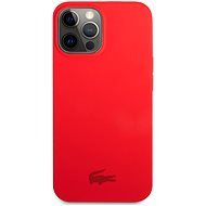 Lacoste Liquid Silicone Glossy Printing Logo Tok az Apple iPhone 13 Pro készülékhez - Red - Telefon tok