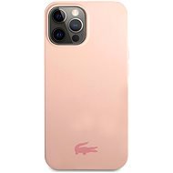 Lacoste Liquid Silicone Glossy Printing Logo Cover for Apple iPhone 13 Pro Max Pink - Phone Cover
