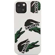 Lacoste Liquid Silicone Allover Pattern Cover for Apple iPhone 13 mini White - Phone Cover