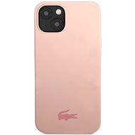 Lacoste Liquid Silicone Glossy Printing Logo Cover for Apple iPhone 13 mini Pink - Phone Cover