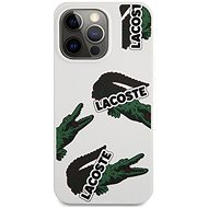 Lacoste Liquid Silicone Allover Pattern Cover for Apple iPhone 13 Pro Max White - Phone Cover