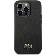 Lacoste Iconic Petit Pique Logo Back Cover for iPhone 14 Pro Max Black - Phone Cover