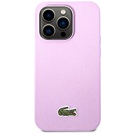 Lacoste Iconic Petit Pique Logo Back Cover for iPhone 14 Pro Purple - Phone Cover