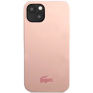 Lacoste Liquid Silicone Glossy Printing Logo Cover for Apple iPhone 13 Pink - Phone Cover