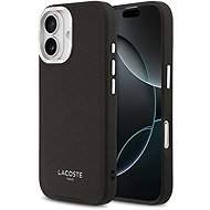 Lacoste PU Leather Champs Elysees MagSafe Back Cover for iPhone 17 Black - Phone Cover