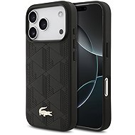 Lacoste PU Nomogramme Gold Logo MagSafe Back Cover for iPhone 17 Pro Black - Phone Cover