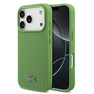 Lacoste PVC Iconic Petit Pique Metal Logo MagSafe für iPhone 18 Pro Estragon - Schutzabdeckung