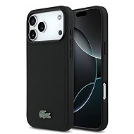 Lacoste PVC Iconic Petit Pique Metal Logo MagSafe pro iPhone 18 Pro Max Black - Protective Case