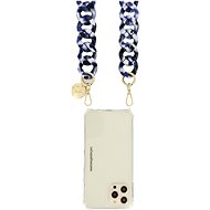La Coque Francaise Alice phone chain white and blue  - Phone Lanyard