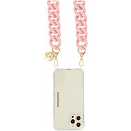 La Coque Francaise Alice phone chain pale pink mat  - Phone Lanyard