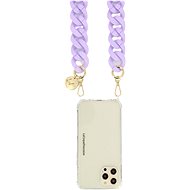 La Coque Francaise Alice phone chain mauve mat  - Phone Lanyard
