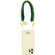 La Coque Francaise Romy short green braided chain - Phone Lanyard