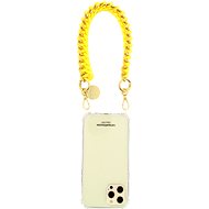 La Coque Francaise Romy short yellow braided chain - Phone Lanyard