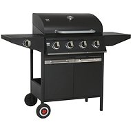 Landmann BBQ gas grill XL 4.1 (16 kW) with cast iron grates, gas bottle holder, tool hooks - Grill