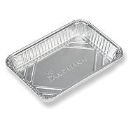 LANDMANN Aluminium trays 10 pieces, 21 × 15,5 × 3,5 cm 12070 - Grill Tray