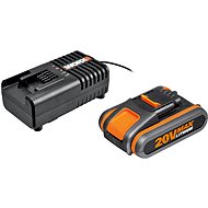 WORX Battery WA3551 20V / 2 Ah + 2.0 A charger WA3880 - Charger and Spare Batteries